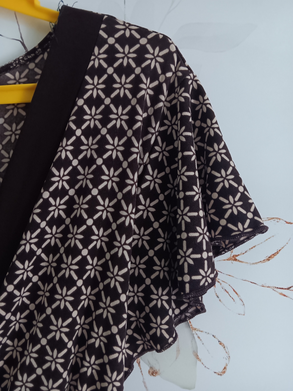 Studio 1940 Women’s Size 14/16W Black White Geometric Wrap Style Midi Dress - Picture 7 of 8